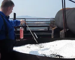 24 hours after deployment, a torch flame held over a bead-covered fuel pan fails to ignite it
